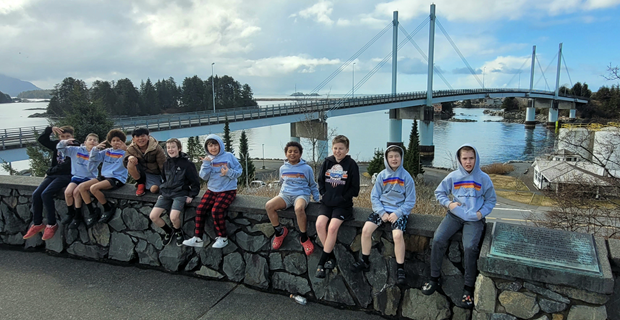 2023 4/5 Boys in Sitka for the Hoops & Hearing Tournament